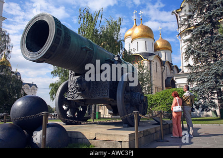 Russland, Moskau, Kreml, Kaiser Kanone (Zar-Kanone) Stockfoto