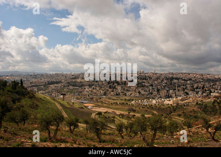 Israel Jerusalem A Blick auf Jerusalem vom Mount Scopus Stockfoto