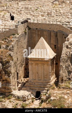 Israel Jerusalem Kidron-Tal das Grab Zecharia Stockfoto