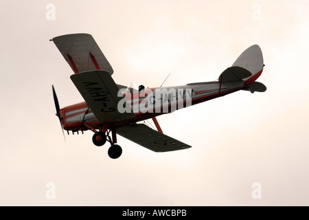 Britische De Havilland Tiger Moth Bi Flugzeug aus den 1930er Jahren Stockfoto