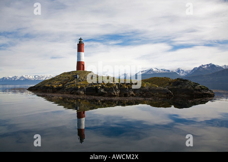 Leuchtturm Faro Les Chefetage, Beagle-Kanal, Feuerland, Argentinien, Südamerika Stockfoto