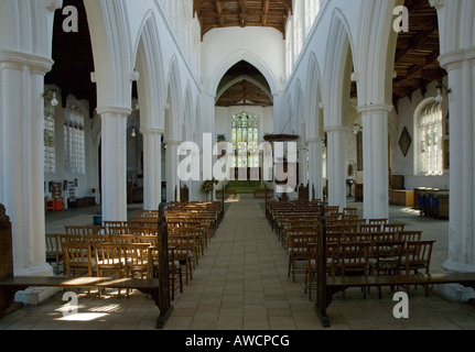 Thaxted Pfarrkirche innen Thaxted Essex England Stockfoto