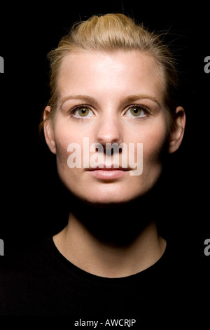 Porträt von blonde Frau Stockfoto