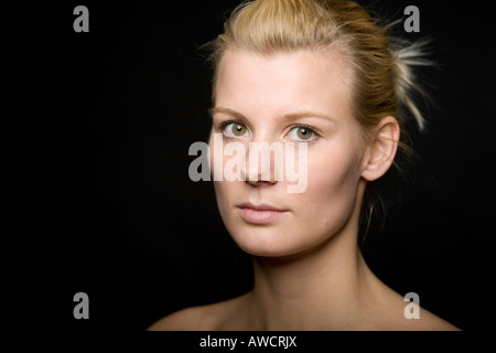 Porträt von blonde Frau Stockfoto