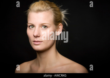Porträt von blonde Frau Stockfoto