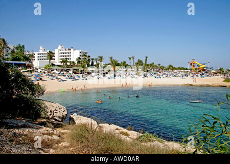 Agia Napa, Hotelanlage, Strand, Zypern, Europa Stockfoto