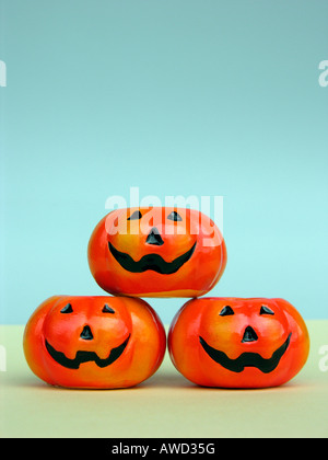 Happy Halloween, Kürbisgewächse Stockfoto