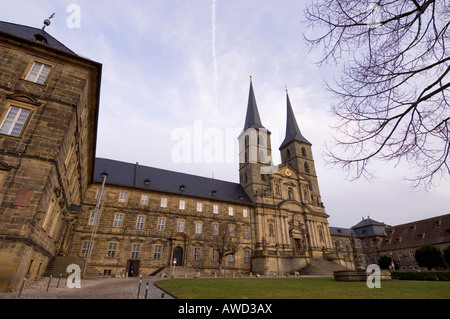 Benediktiner-Kloster Michaelsberg (Benediktinerkloster St. Michael), Bamberg, obere Franken, Bayern, Deutschland, Europa Stockfoto