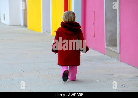 Vier-jährige Mädchen, Insel Burano, Venedig, Italien, Europa Stockfoto