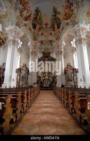 Kirche der Wallfahrt, Steinhausen, Baden Württemberg, Deutschland, Europa Stockfoto