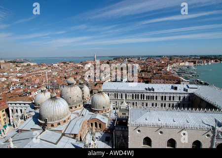 Blick vom Markusplatz Campanile, Venedig, Veneto, Italien, Europa Stockfoto