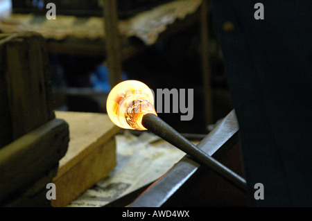 Glasbläserei, Insel Murano, Venedig, Veneto, Italien, Europa Stockfoto