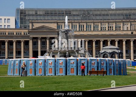 Dixi Toiletten, Stuttgart, Baden-Württemberg, Deutschland, Europa Stockfoto