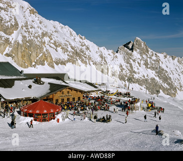 Sonn Alpin, Zugspitze, Deutschlands höchstem Berg, Wettersteingebirge, Werdenfelser Region, Upper Bavaria, Bavaria, Germany, Europa Stockfoto
