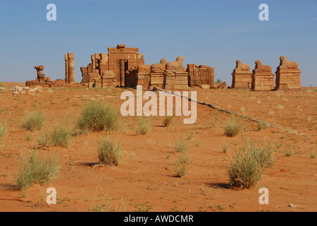 Tempel für den Gott Amun, Naga, Sudan, Afrika Stockfoto