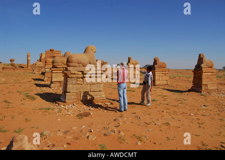 Tempel für den Gott Amun, Naga, Sudan, Afrika Stockfoto