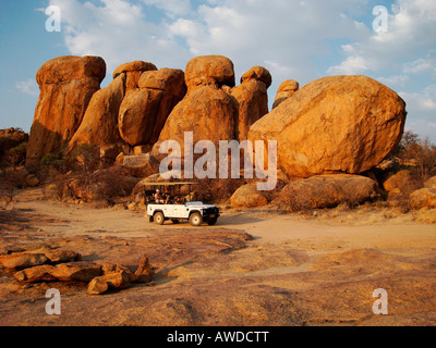 Typischen Felsformationen, Erongo Berge, Namibia, Afrika Stockfoto