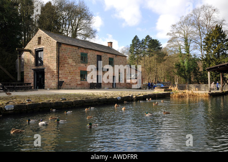Cromford Kanal im Peak District Nationalpark Derbyshire England Stockfoto