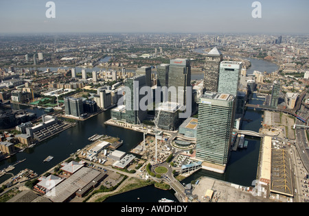 Canary Wharf-Luftbild Stockfoto