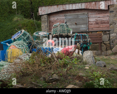 Fishermans Hütte in Cornwall am Cape Cornwall Stockfoto