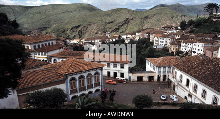 Alten kolonialen Stadt Ouro Preto im Bundesstaat Minas Gerais, Brasilien Stockfoto