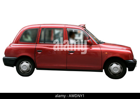 Englischen Taxi Stadt Taxi Auto traditionellen städtischen Job Beruf Beruf Freunde Großbritannien GB UK britische England Recht Regen multi Stockfoto