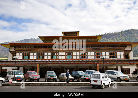 Haupt-Terminal des internationalen Flughafen Paro, Paro, Bhutan Stockfoto