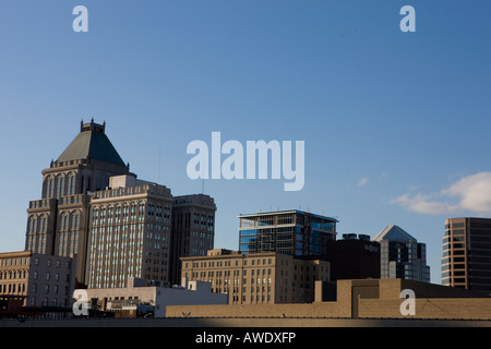 Downtown Greensboro North Carolina, 8. März 2008 Stockfoto