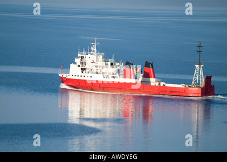 dh SOUTH RONALDSAY ORKNEY Pentland Ferries RoRo Fähre Claymore St Margarets Hope Roro-Schiff-Schiff Stockfoto