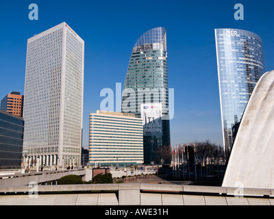 Hochhäuser in La Défense Geschäft Bezirk, Paris, Frankreich, Europa Stockfoto