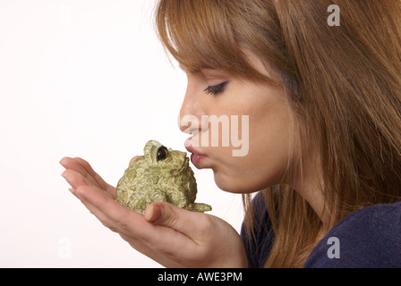 Wunschdenken Kuss Stockfoto