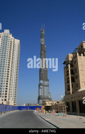 Burj Dubai, dem höchsten Turm der Welt Stockfoto