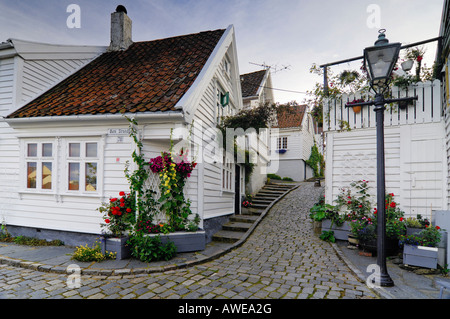 Altstadt von Stavanger, Rogaland, Norwegen, Skandinavien, Europa Stockfoto