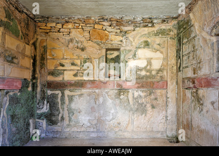 Saal im Haus des Hermes, Delos, Griechenland Stockfoto