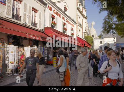 Place du Tertre Montmartre Paris Stockfoto