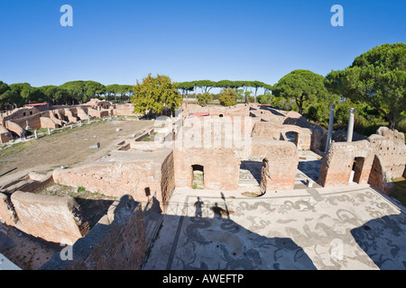 Neptune Bäder, Ostia Antica archäologische Stätte, Rom, Italien, Europa Stockfoto