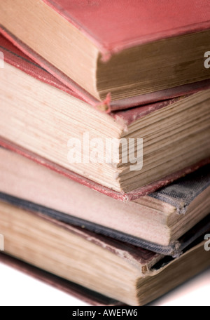 Stapeln von alten Büchern Stockfoto