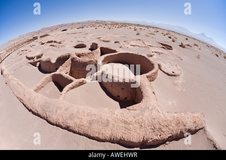 Ruinen von Tulor, ein altes Dorf der Atacameños, San Pedro de Atacama, Región de Antofagasta, Chile, Südamerika Stockfoto