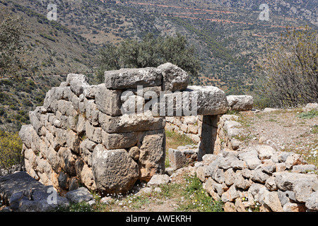 Ruinen aus dem fünften Jahrhundert v. Chr. (dorische Periode), Lato, Kreta, Griechenland, Europa Stockfoto