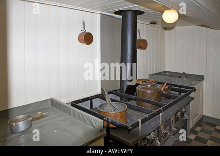 Kombüse, Fram Schiff im Fram-Museum auf der Halbinsel Bygdøy, Oslo, Norwegen, Skandinavien, Europa Stockfoto