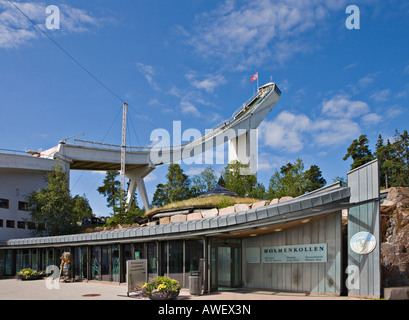 Holmenkollen Skisprungrampe, Holmenkollen, Oslo, Norwegen, Skandinavien, Europa Stockfoto