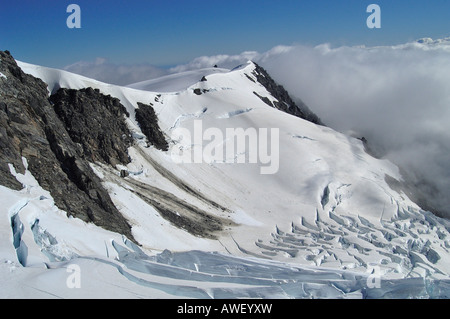 Flug mit dem Helikopter von Fox in der Fox-Gletscher, Südinsel, Neuseeland, Ozeanien Stockfoto