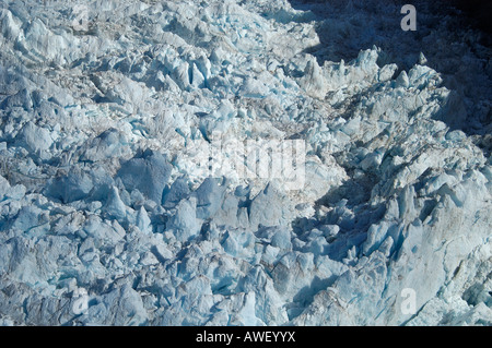 Albert Glacier (Fox-Gletscher) betrachtet aus einem Hubschrauber, Südinsel, Neuseeland, Ozeanien Stockfoto
