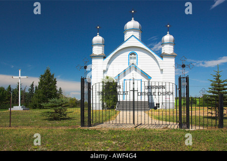 Johannes der Evangelist ukrainische katholische Kirche am Prudhomme Saskatchewan Kanada Stockfoto