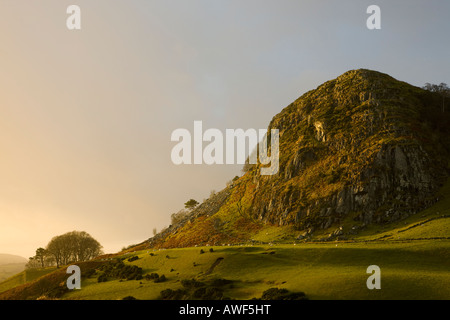 Loudoun HIll, einem vulkanischen Stecker in Ayrshire, Schottland, die Website von mehreren wichtigen historischen Schlachten Stockfoto