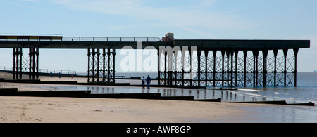 Strand und Pier in Fleetwood, Lancashire, England UK Stockfoto