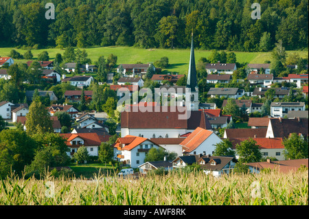 Aschau am Inn River, Upper Bavaria, Bayern, Deutschland, Europa Stockfoto