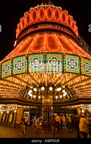 Beleuchteten Eingang Rechnungen Gamblin Hall Saloon Las Vegas Nevada Stockfoto