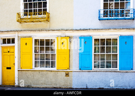 Häuser im Strebausbau Street, Oxford, England, Vereinigtes Königreich Stockfoto