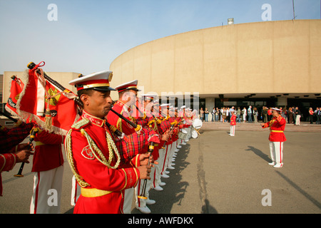 Band, Konferenz- und Trade fair Auffanglager, Kairo, Ägypten, Nordafrika, Afrika Stockfoto